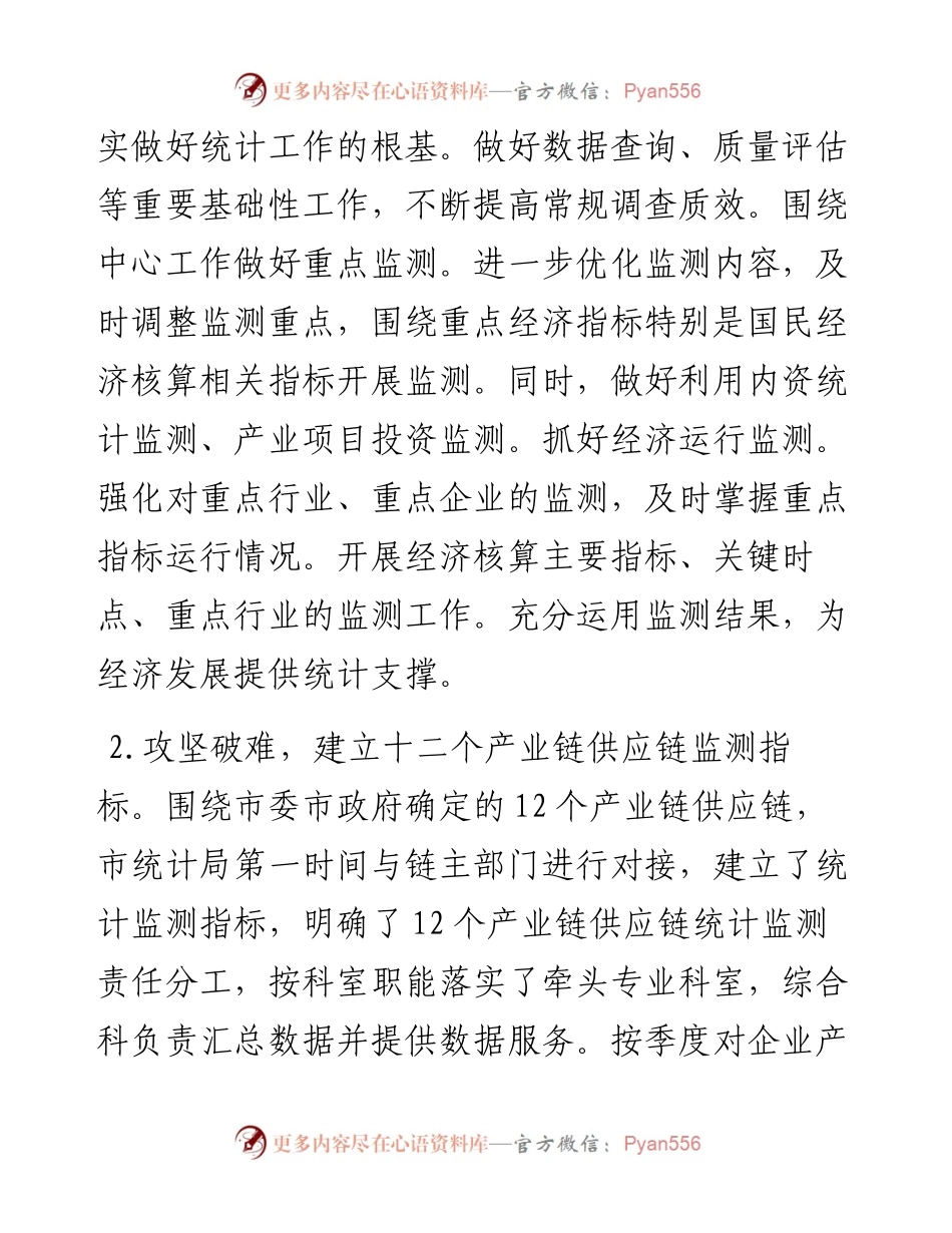 市统计局上半年重点工作总结.docx_第2页