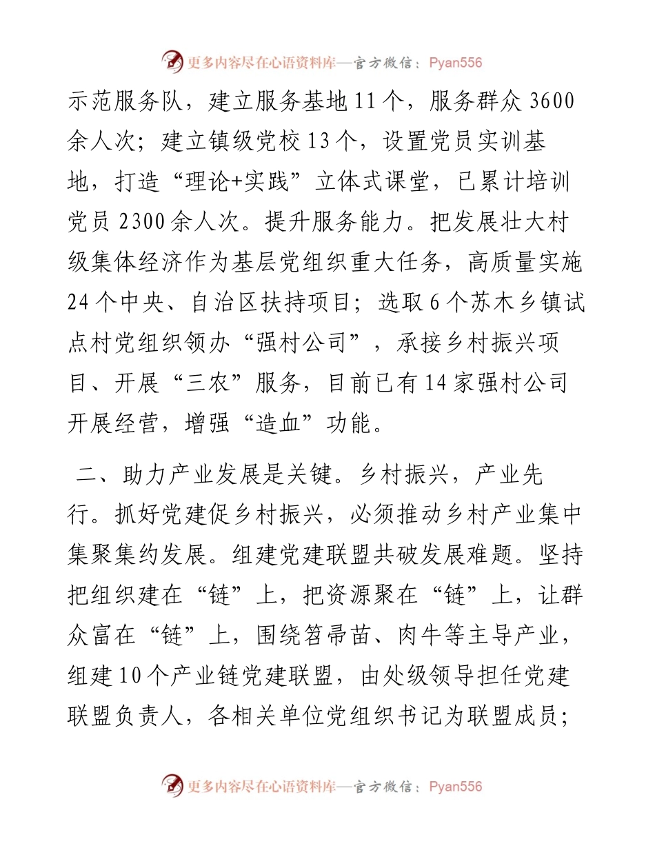 抓党建促乡村振兴座谈会发言提纲.docx_第2页