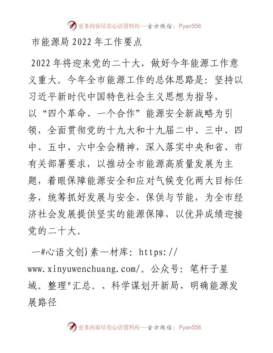市能源局工作要点.docx_第1页