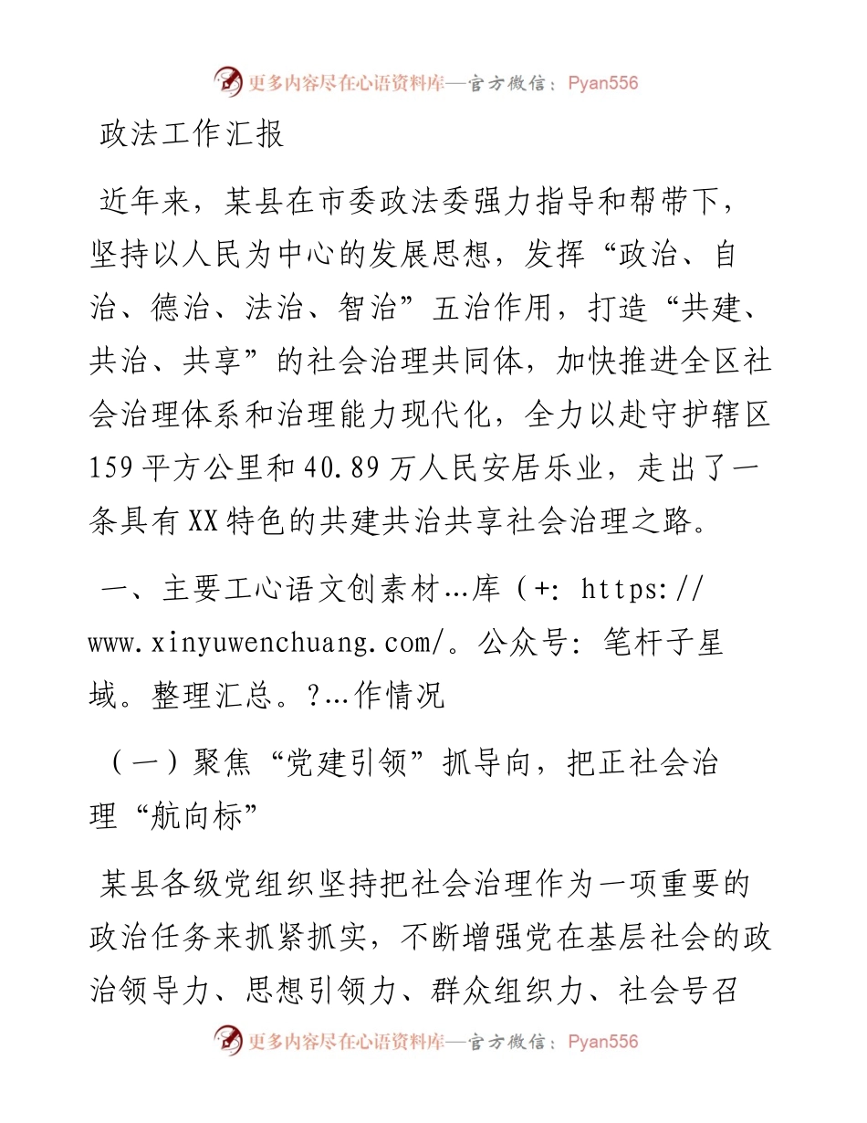政法工作汇报.docx_第1页