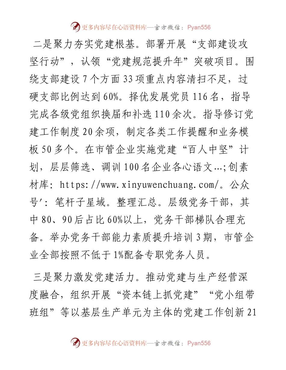 市国资委党委书记度抓基层党建工作述职报告.docx_第2页