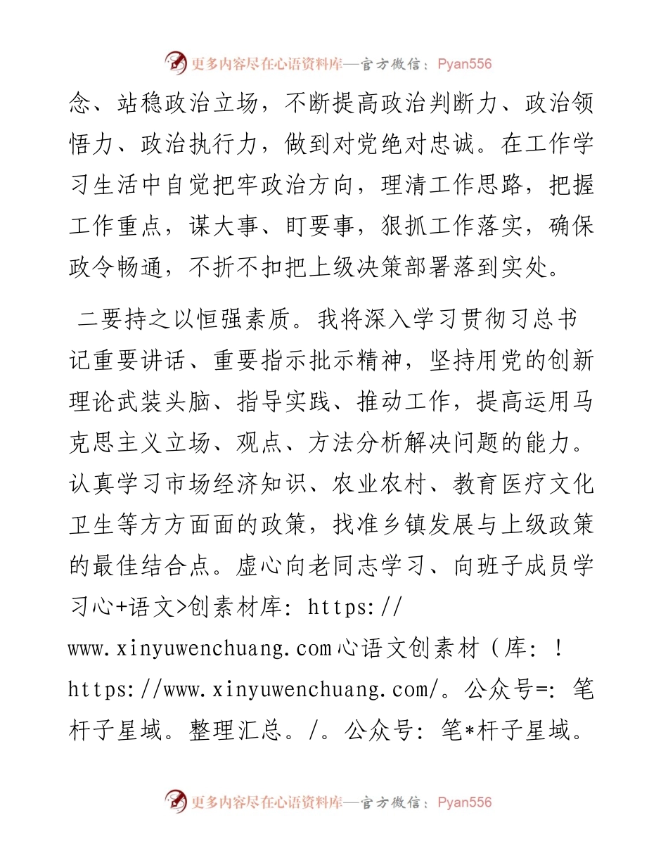 当选乡长任职表态发言.docx_第2页