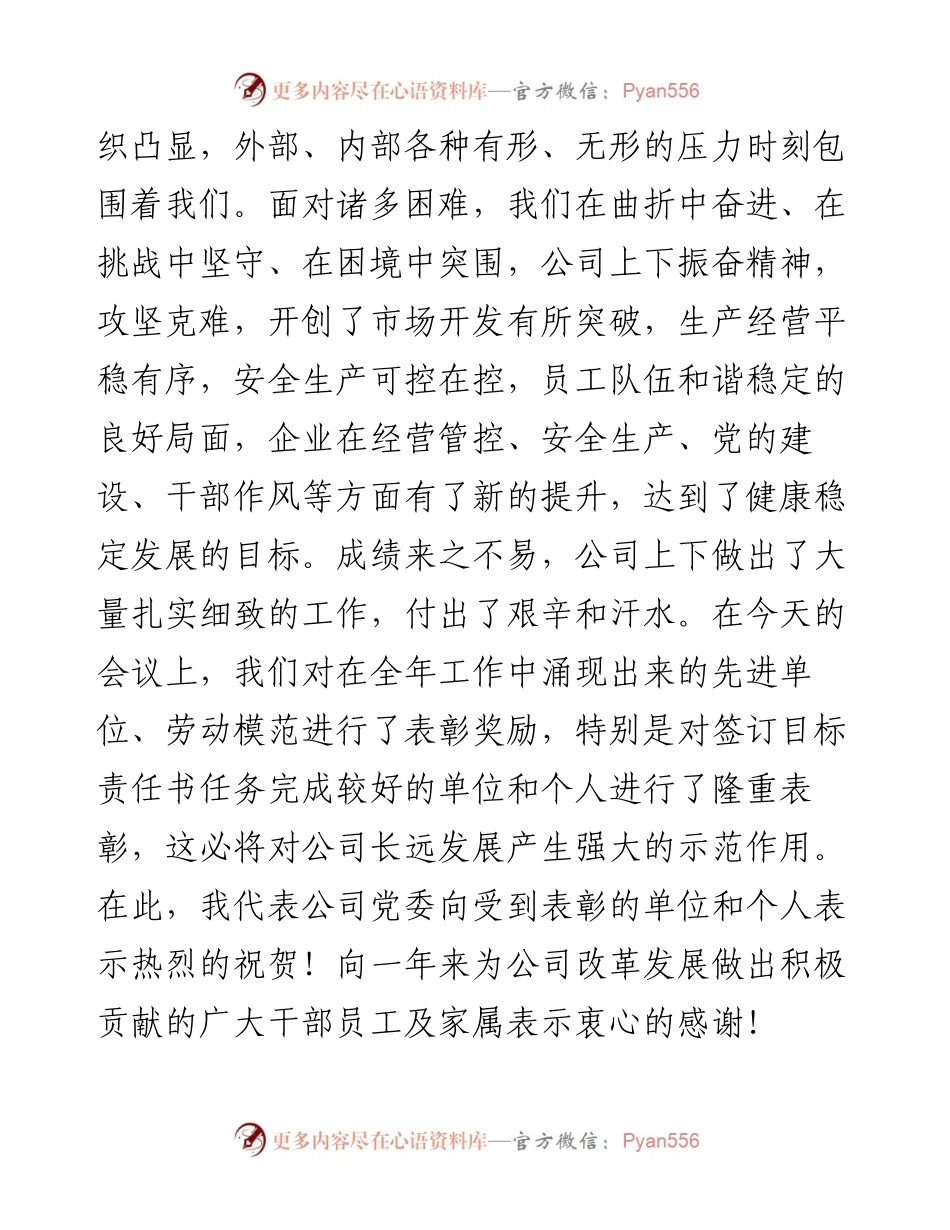 文汇125——党委书记在公司年终工作会上的总结讲话.docx_第2页