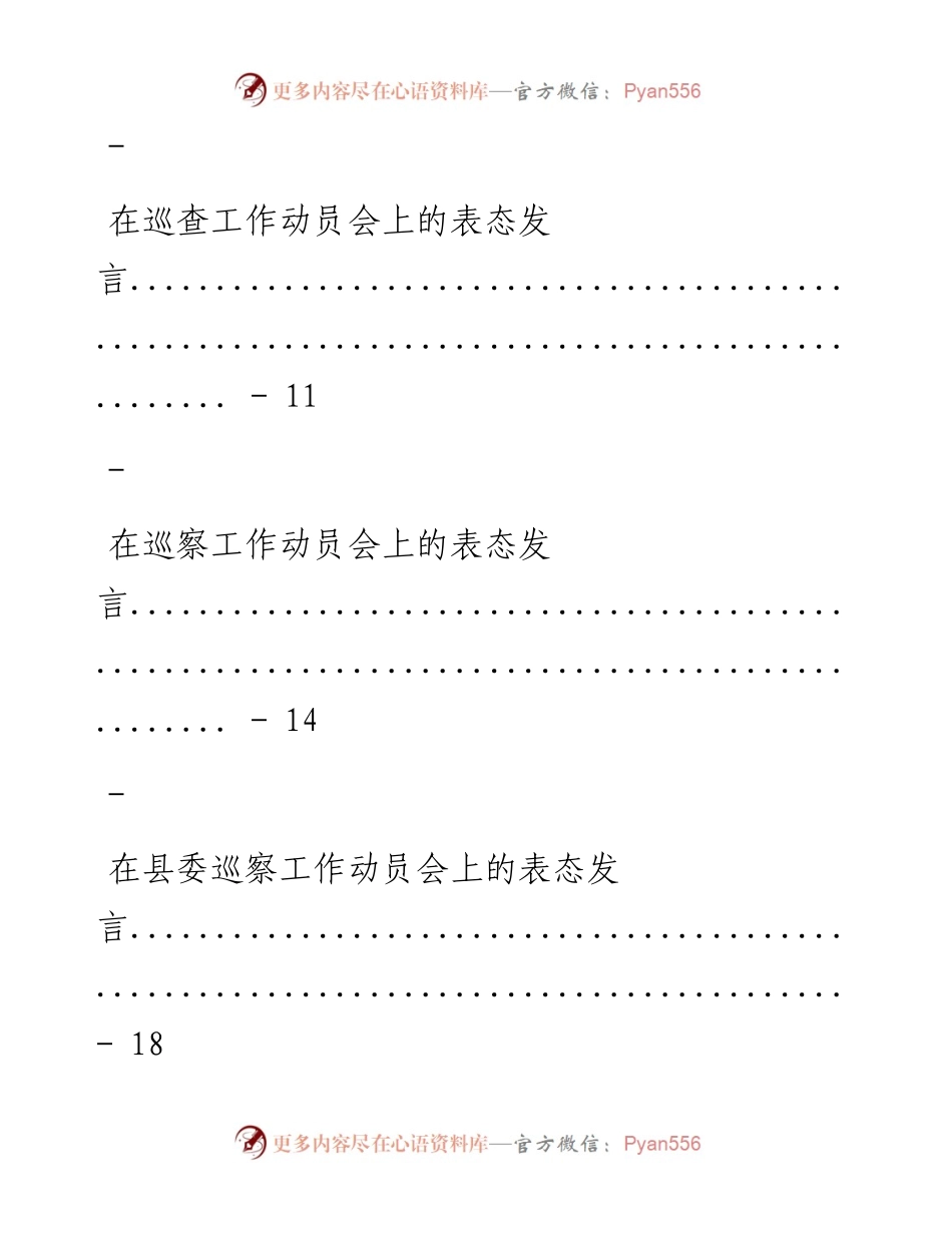 文汇系列1350--各级巡察表态发言汇编.docx_第2页