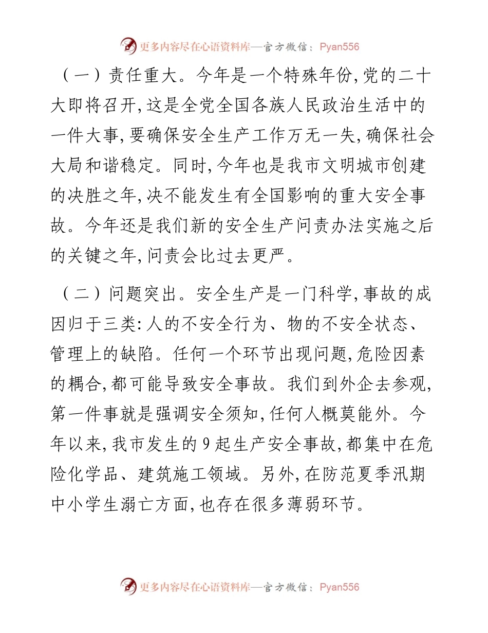 市长在市政府安委会全体（扩大）会议上的讲话.docx_第2页