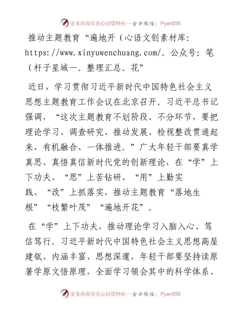 推动主题教育“遍地开花”.docx_第1页