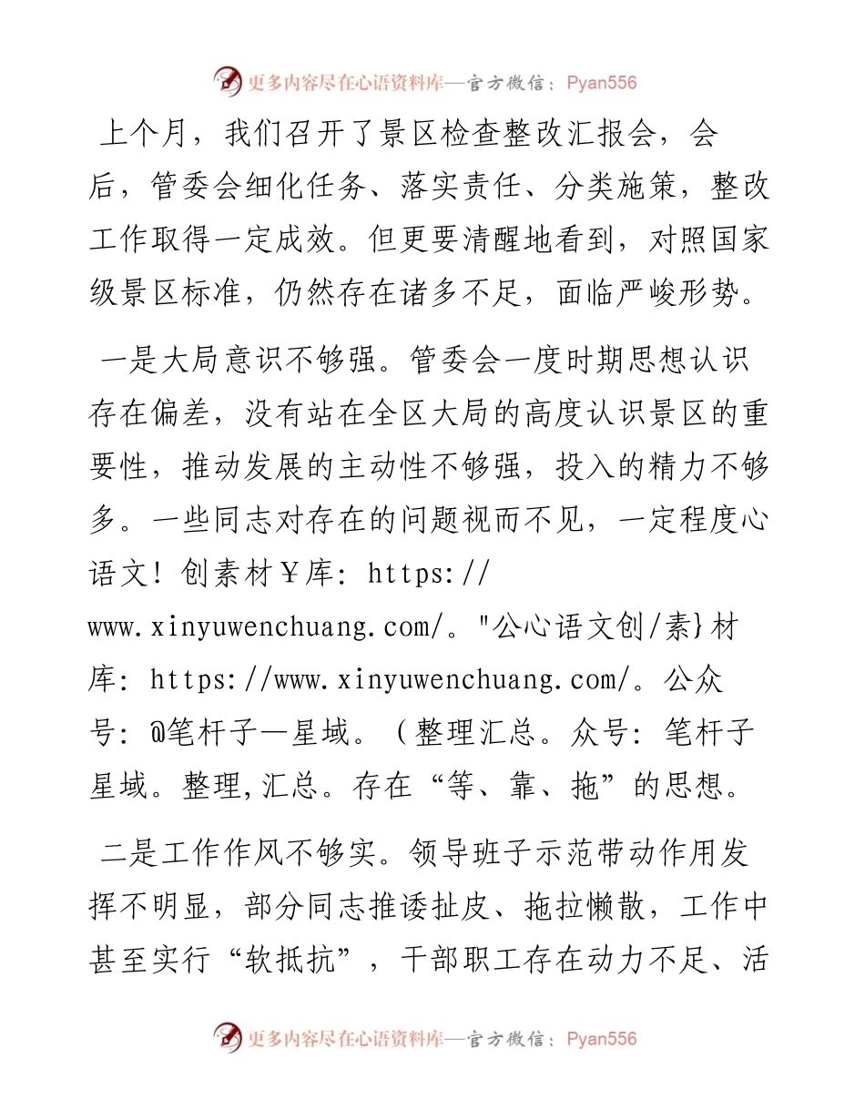 干部在景区检查整改推进会上的讲话发言材料.docx_第2页