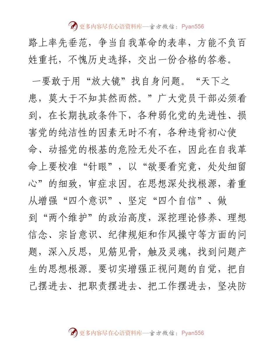 座谈发言提纲：发扬自我革命精神推动全面从严治党向纵深发展.docx_第2页
