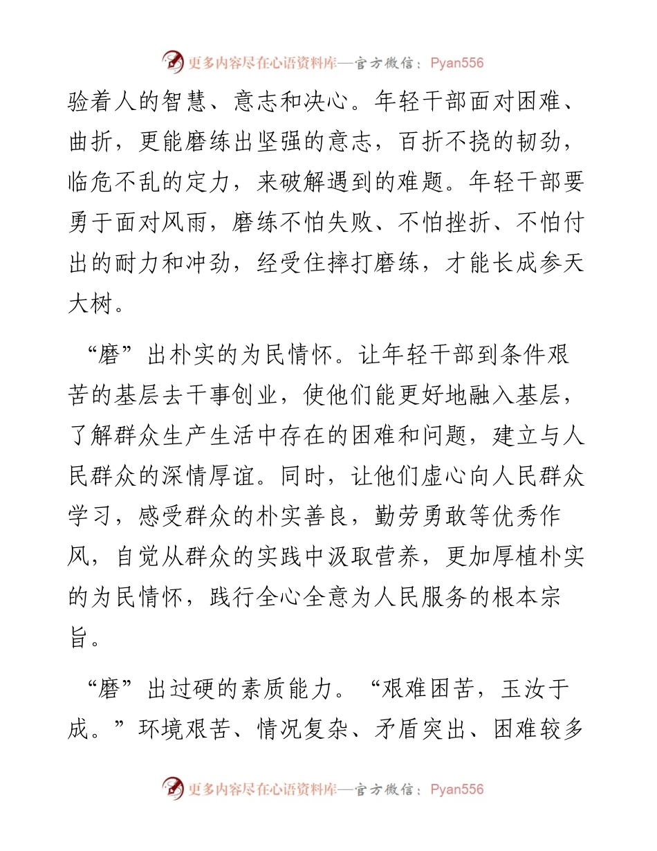 常委组织部长中心组研讨发言：让年轻干部在磨练中成长.docx_第2页