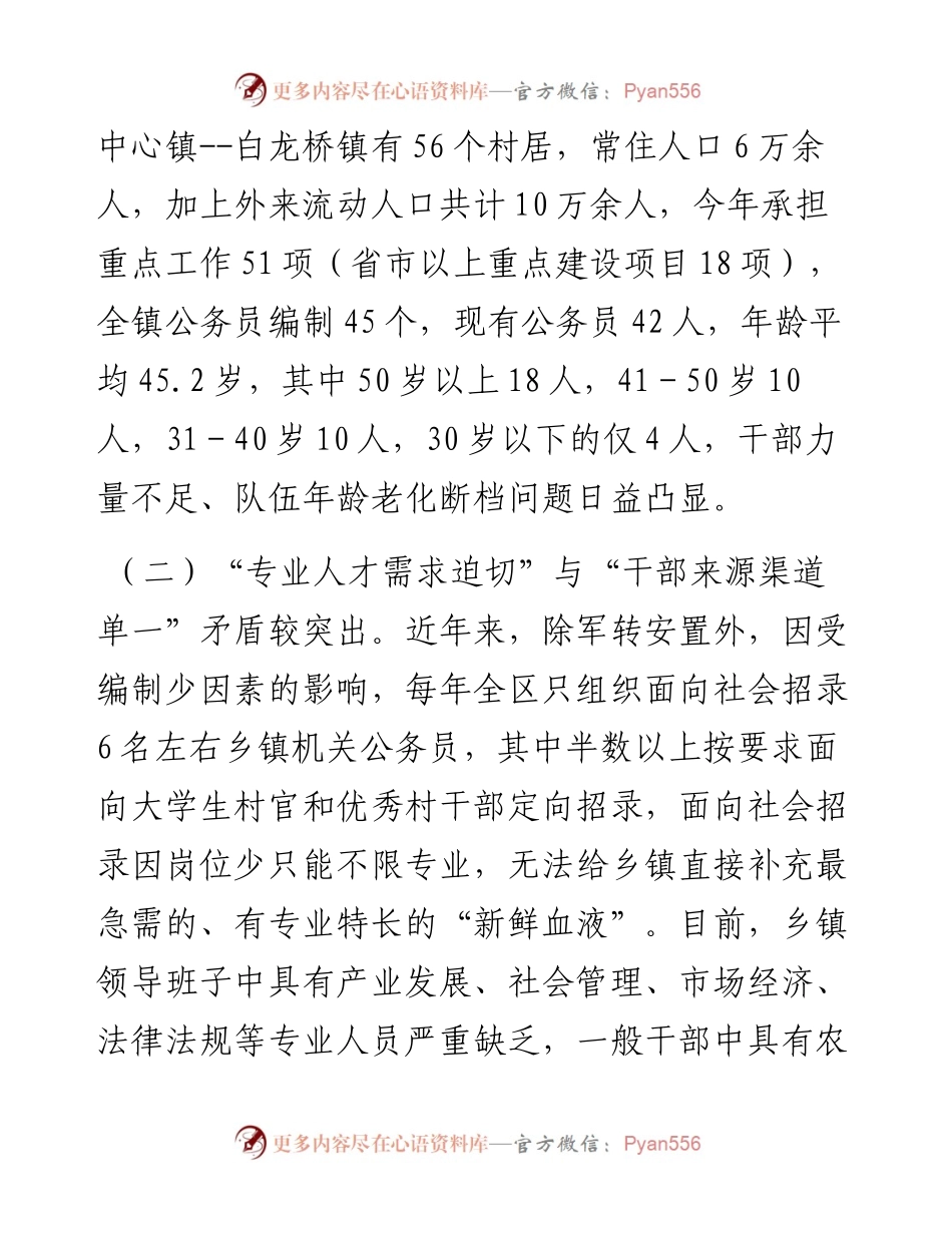 当前乡镇干部队伍建设存在的突出问题和对策建议.docx_第2页