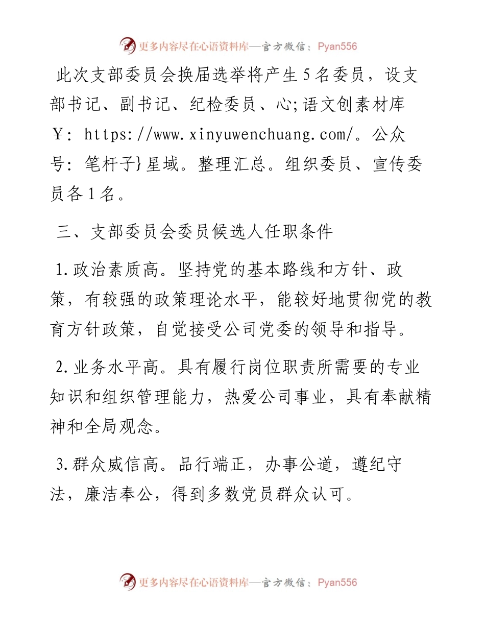 支部委员会换届选举工作实施方案.docx_第2页