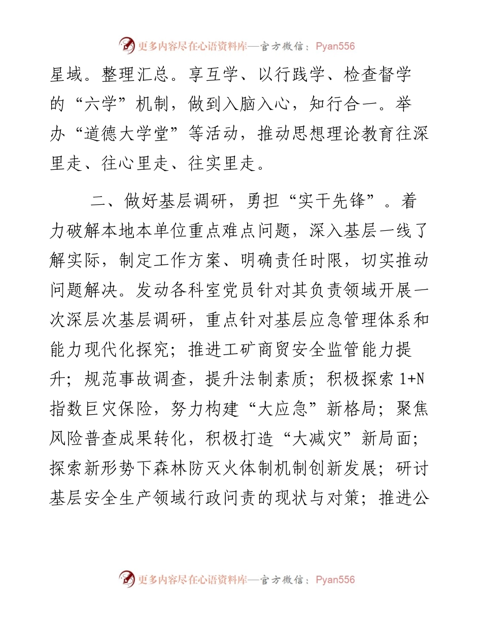 应急管理局机关党建工作汇报.docx_第2页