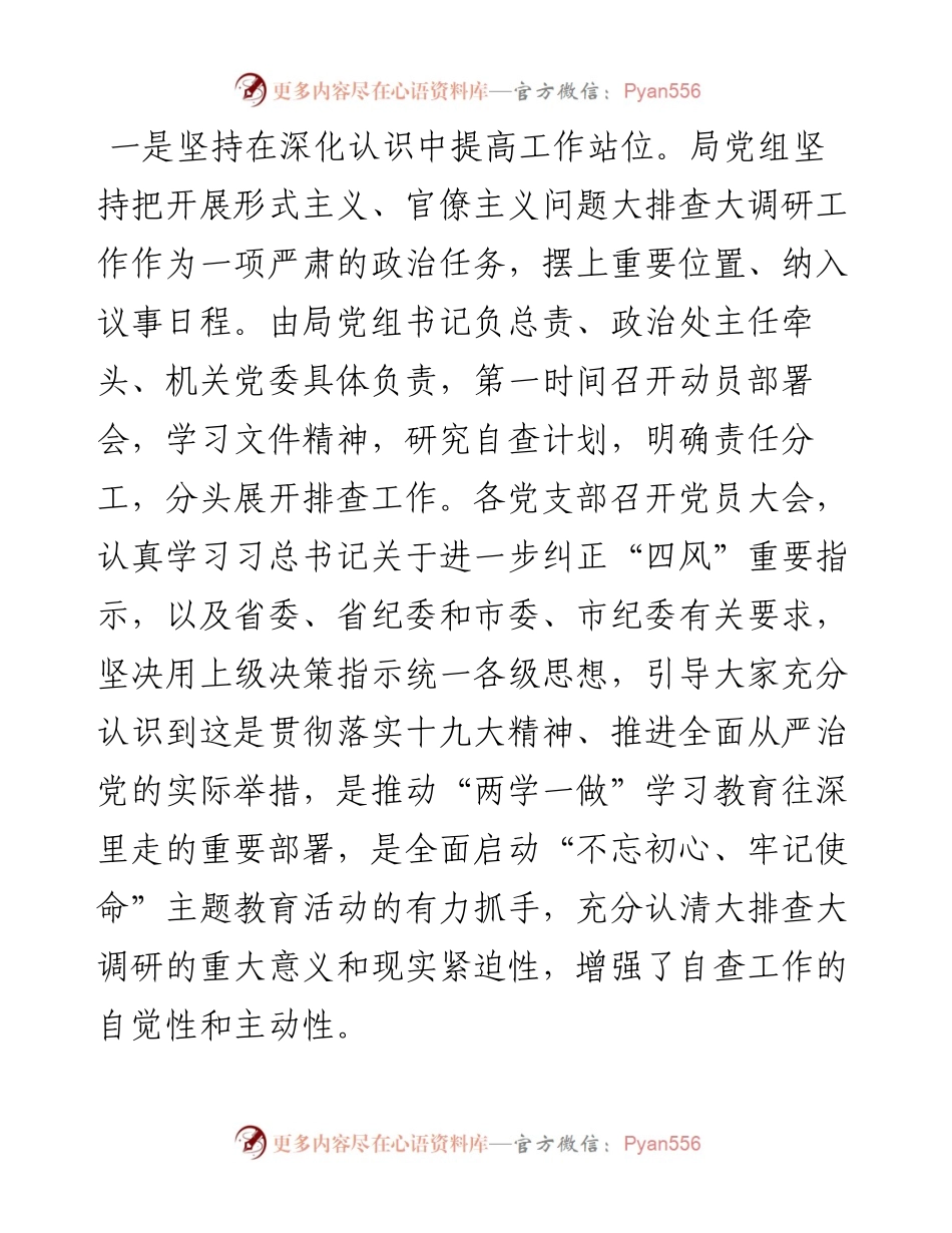 形式主义、官僚主义问题大排查自查报告（范文）.docx_第2页