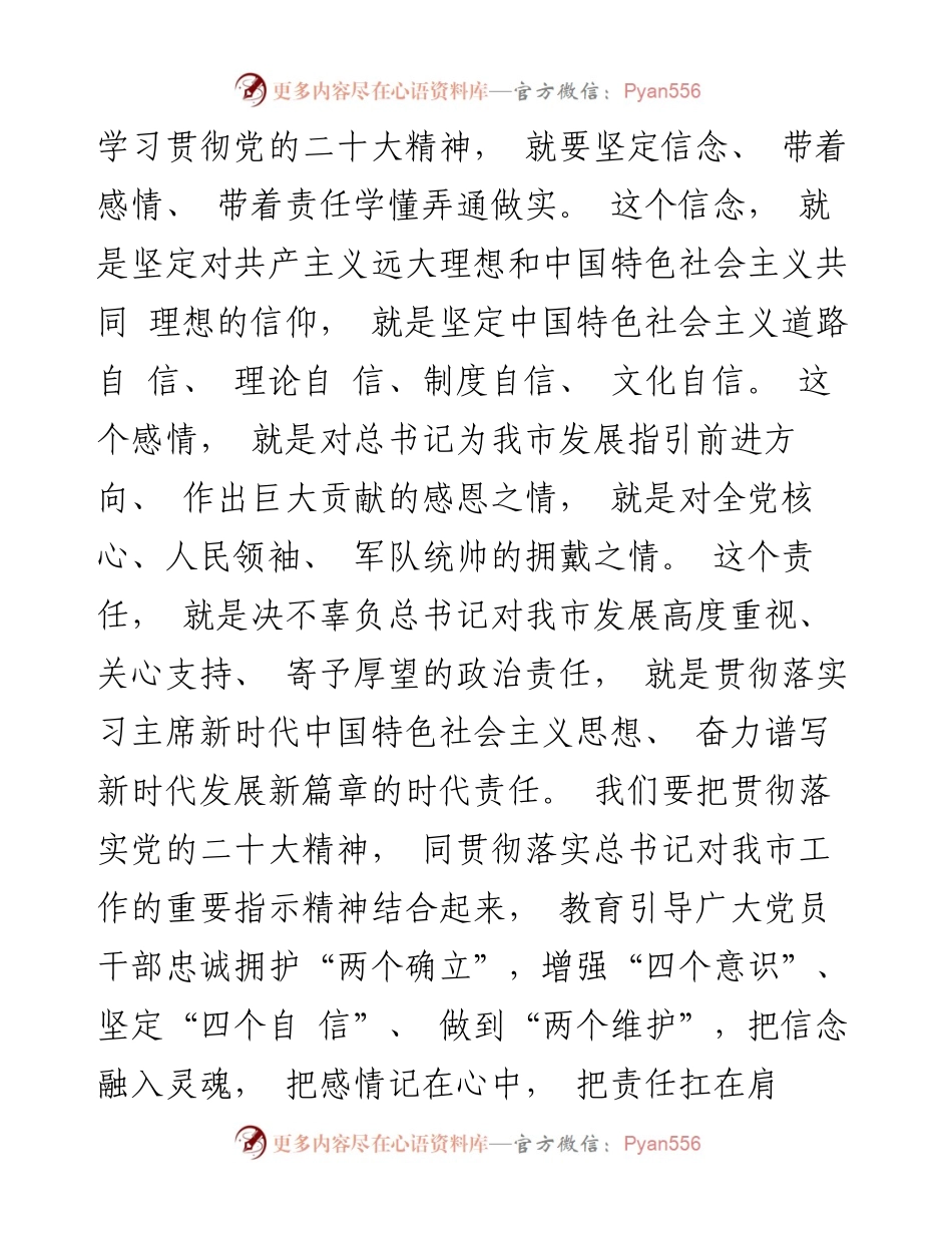 市委领导干部学习领会二十大报告精神研讨发言材料.docx_第2页
