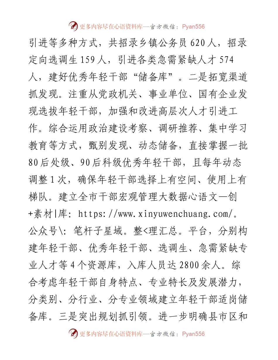 年轻干部“薪火”工程经验交流材料.docx_第2页