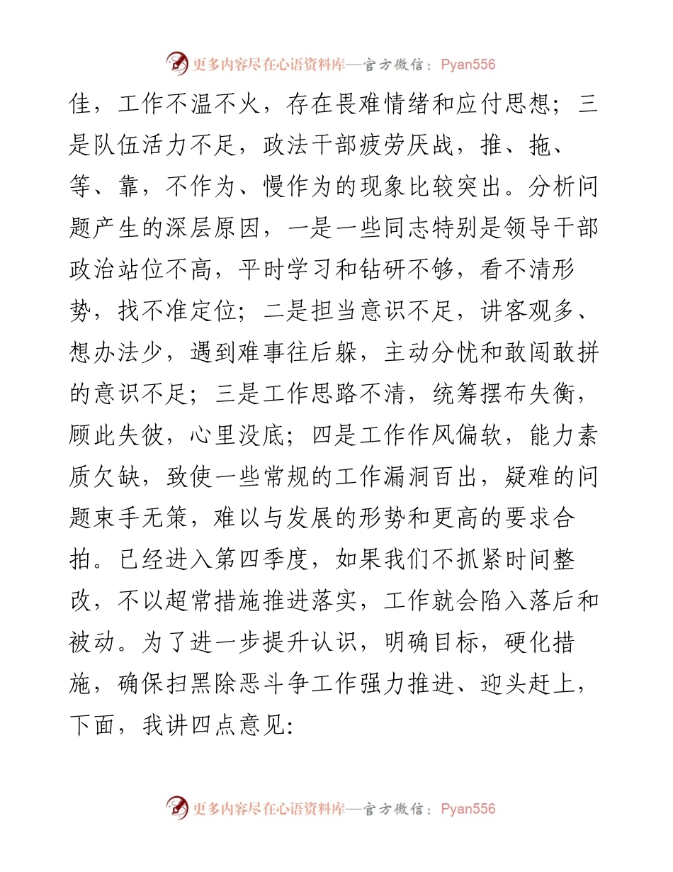 扫黑除恶专项斗争重点工作推进会上的讲话(范文).docx_第2页