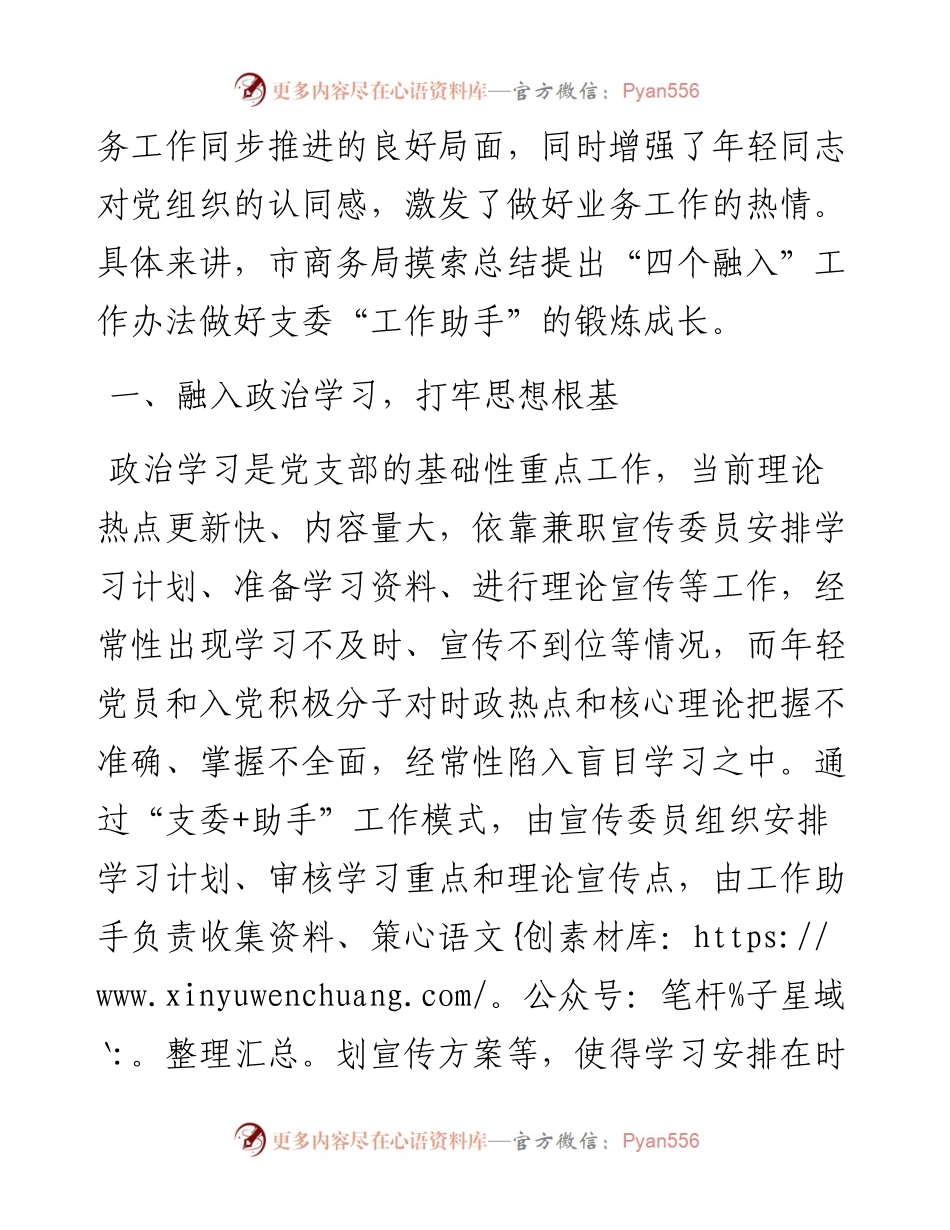 市商务局党支部品牌创建工作汇报.docx_第2页