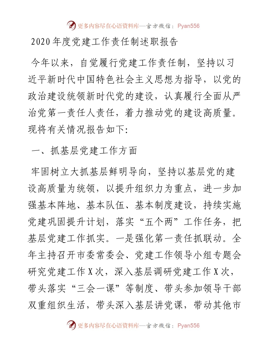 度党建工作责任制述职报告.docx_第1页