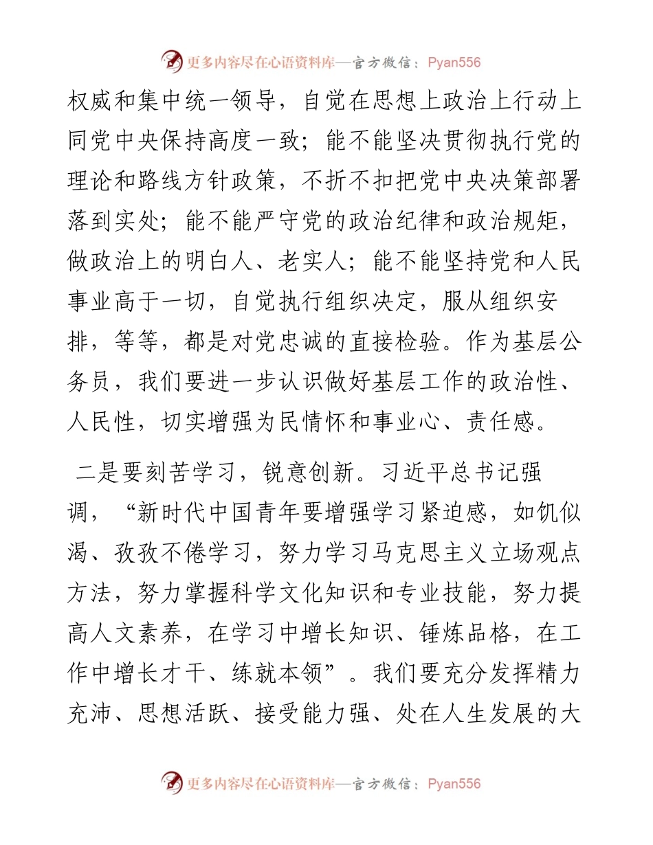 担当作为、履职尽责演讲稿：牢记殷殷嘱托，彰显基层青年的时代担当.docx_第2页