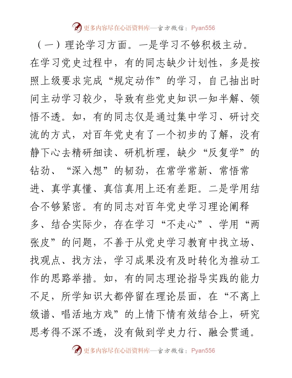 市政府党组专题民主生活会对照检查材料.docx_第2页