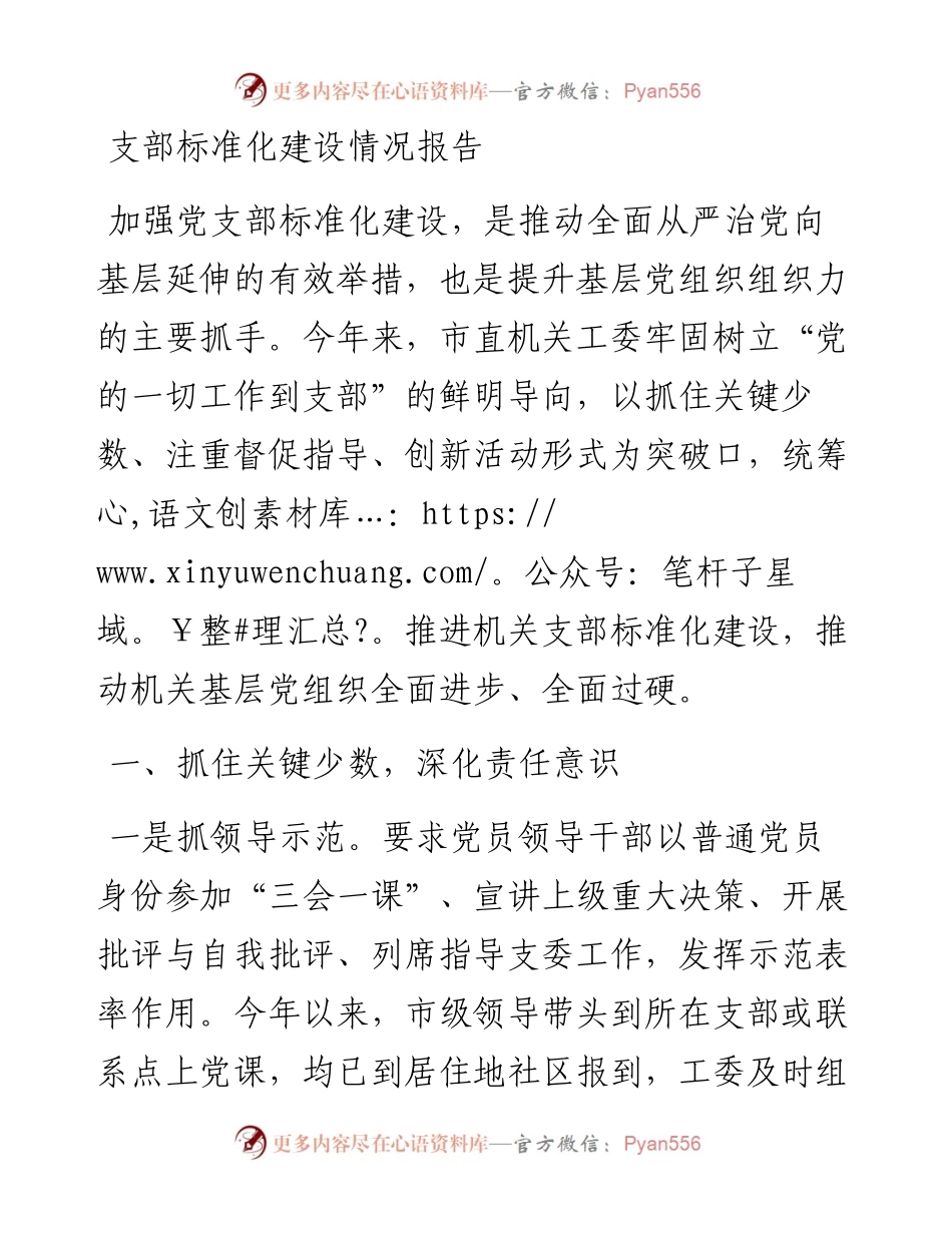 支部标准化建设情况报告_4.docx_第1页