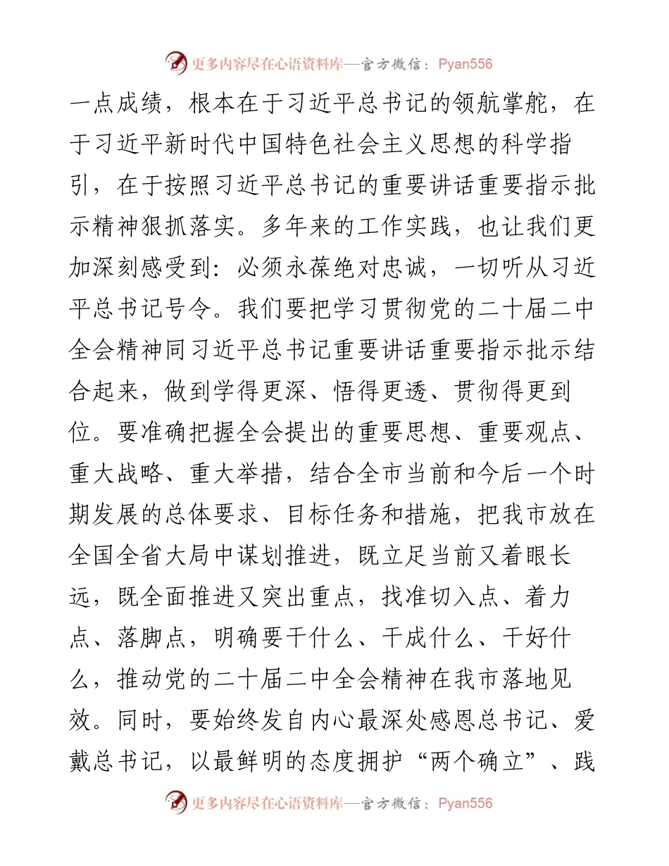 市委书记学习交流发言材料 二十届二中全会精神.docx_第2页