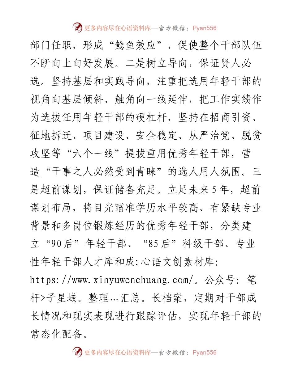 年轻干部培养选拔典型发言.docx_第2页