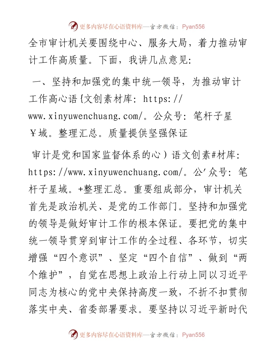 市委书记在市委审计委员会第二次会议上的讲话.docx_第2页