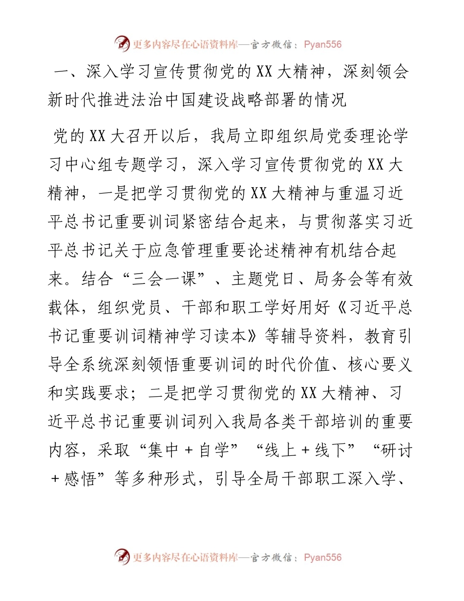 应急管理局法治政府建设年度报告.docx_第2页