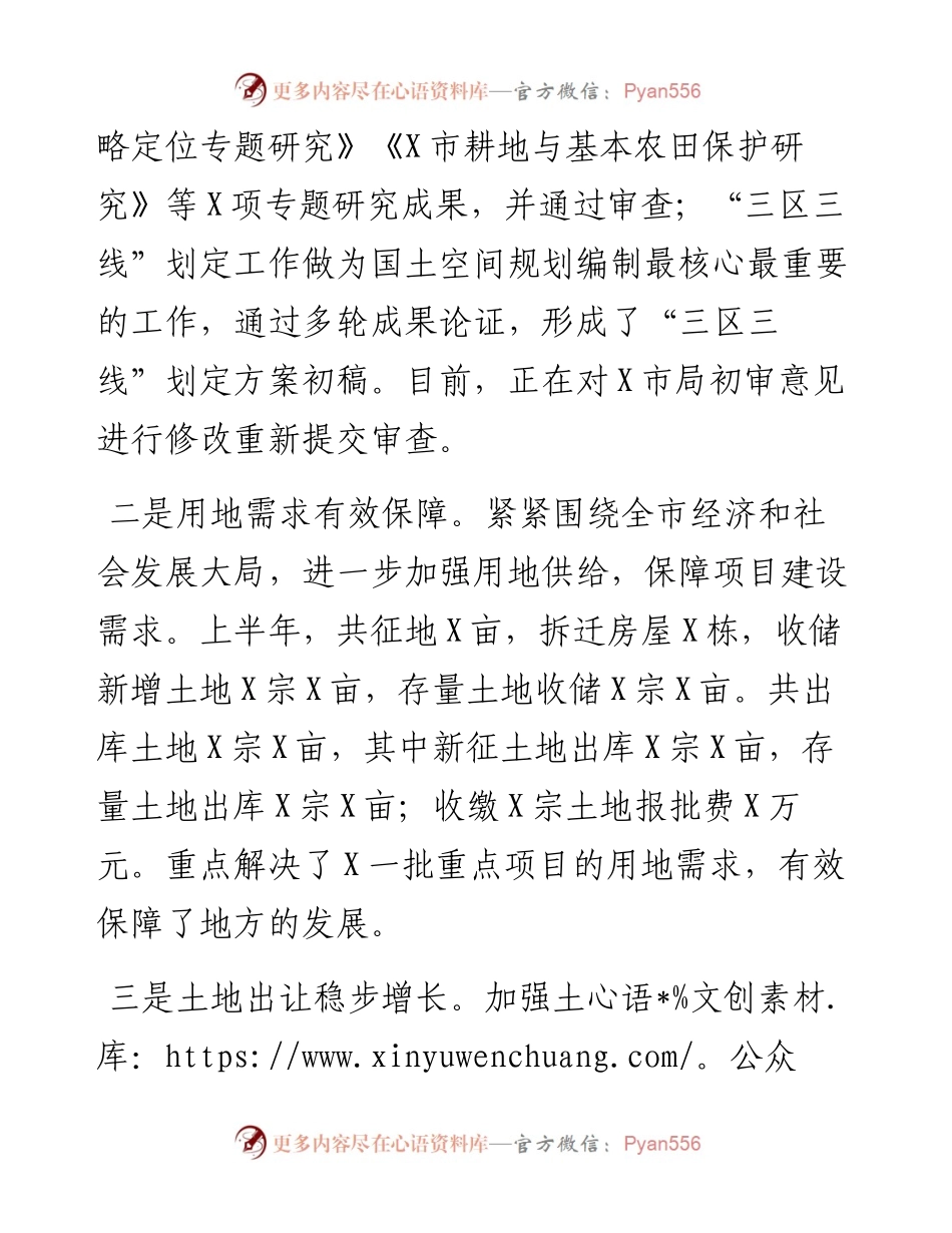 市自然资源局工作汇报材料.docx_第2页