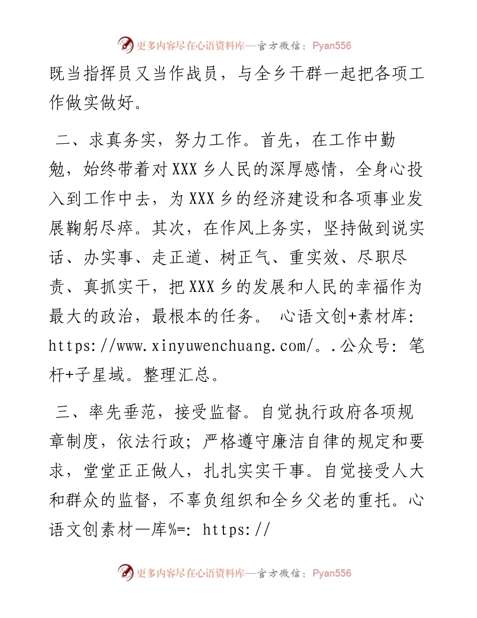 当选乡长表态发言.docx_第2页