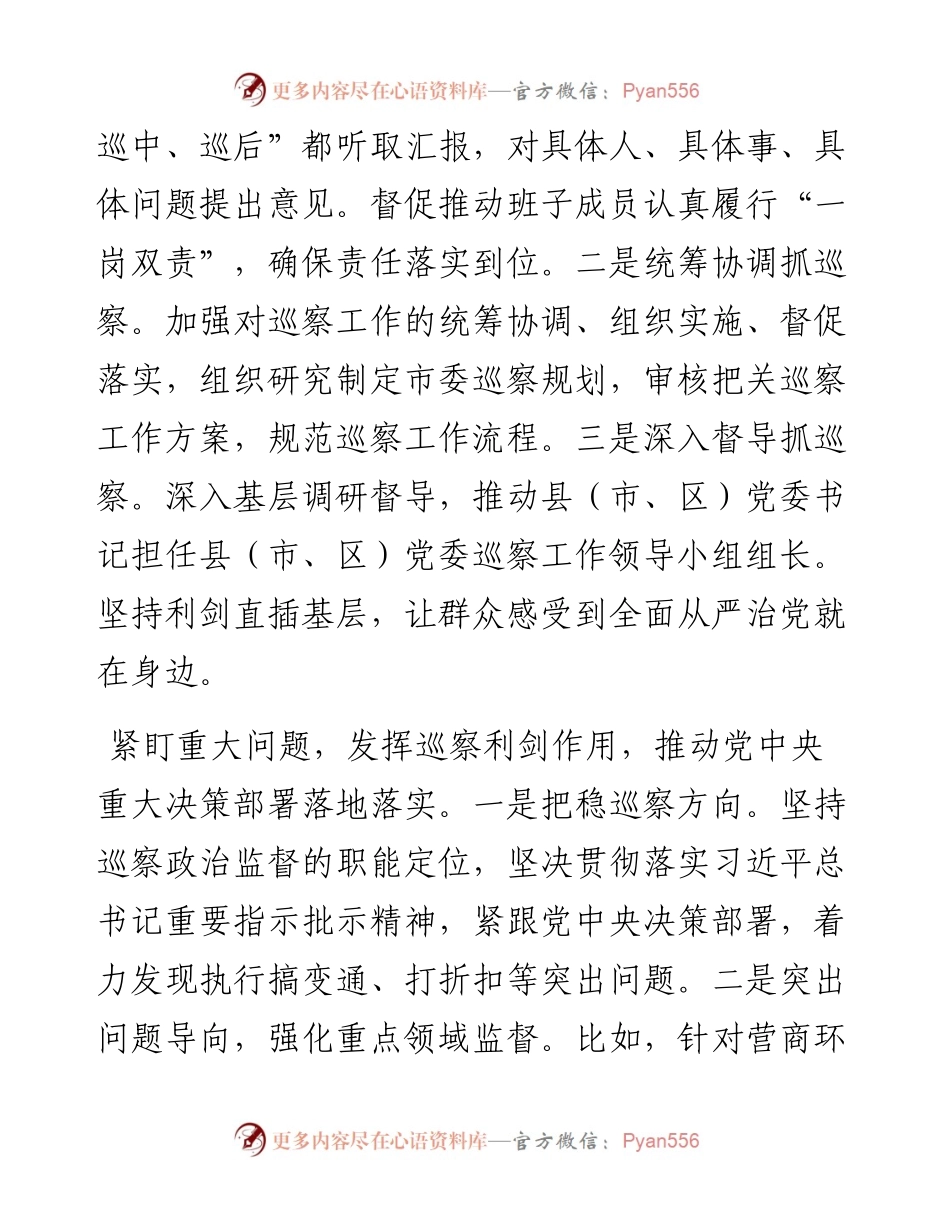 把准市县巡察政治定位（市委书记）.docx_第2页