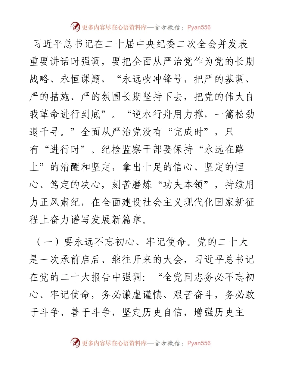 廉政党课：借纪检监察干部队伍教育整顿之“力”塑清正廉洁之“风”.docx_第2页