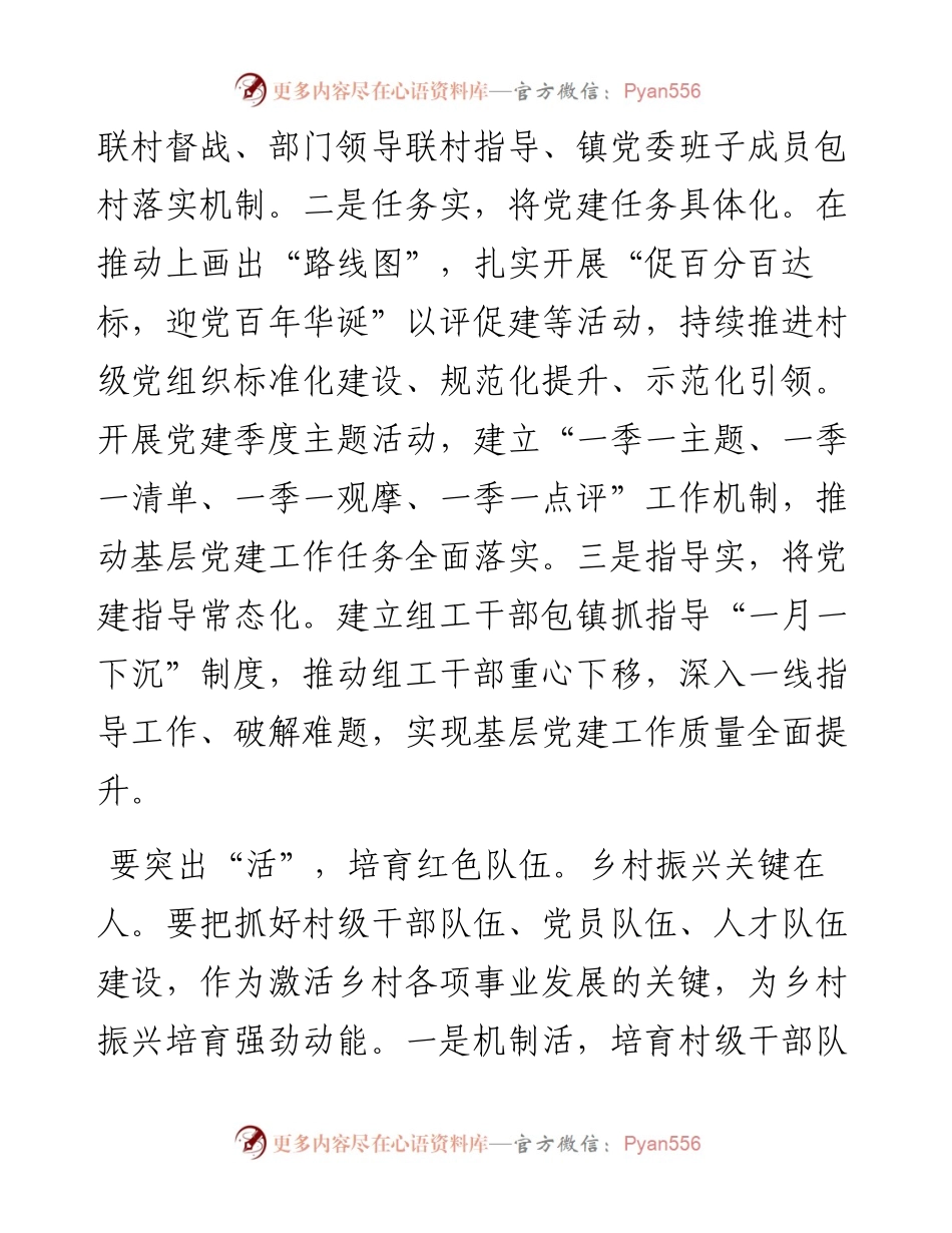 抓实抓好基层党建倾力打造乡村振兴“红色引擎”.docx_第2页