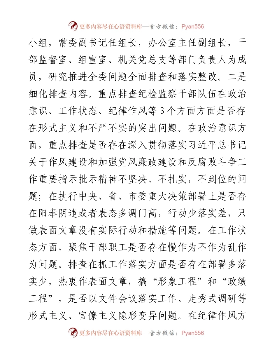 市纪委监委关于开展形式主义、不严不实问题全面排查整改情况报告.docx_第2页
