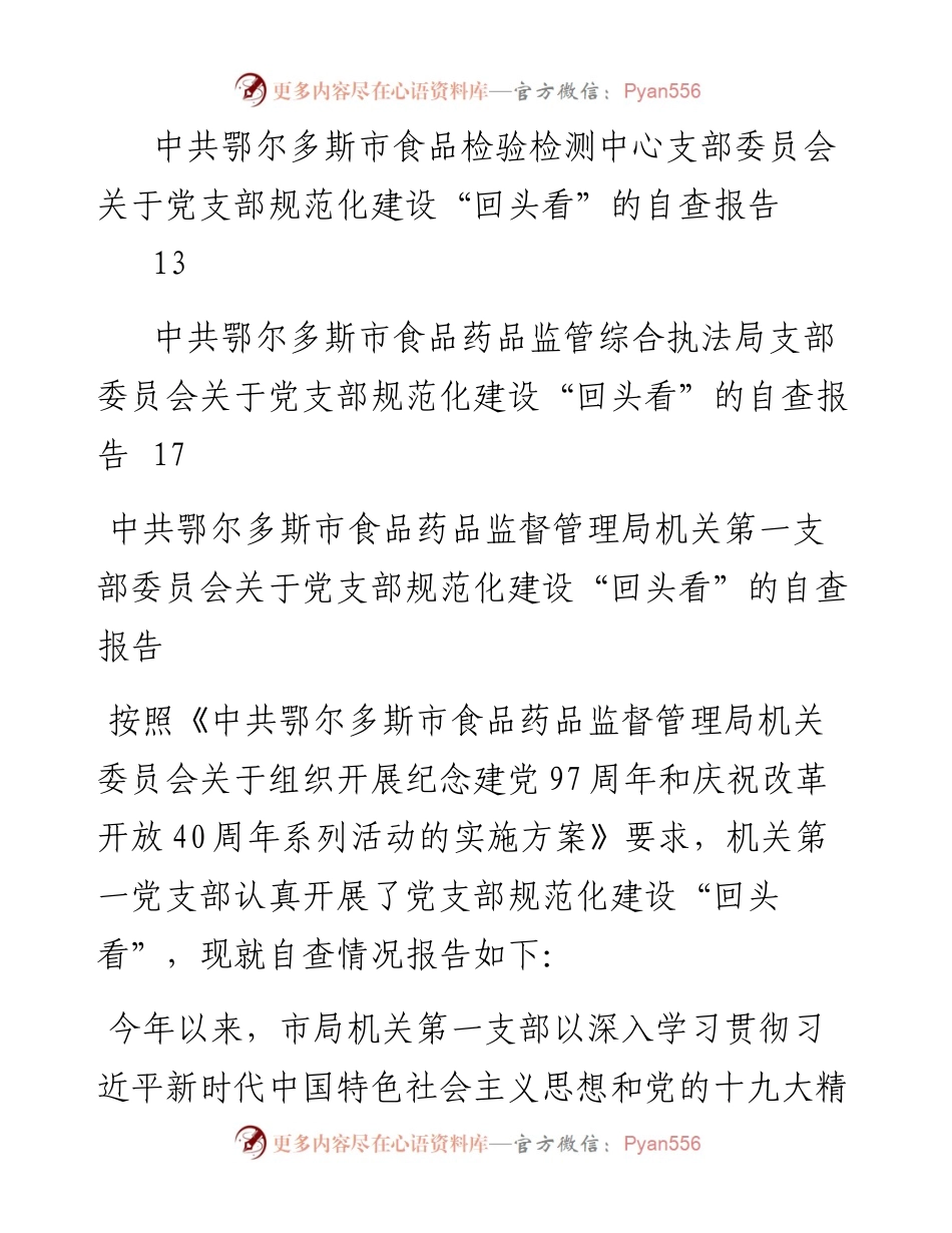 文汇739—党支部规范化建设回头看自查材料汇编5篇9千字.docx_第2页