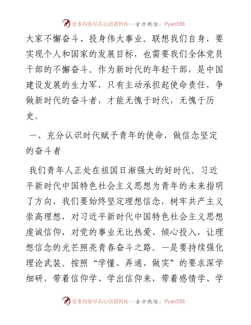 建团百年重要讲话研讨发言：薪火相传奋斗青春.docx_第2页