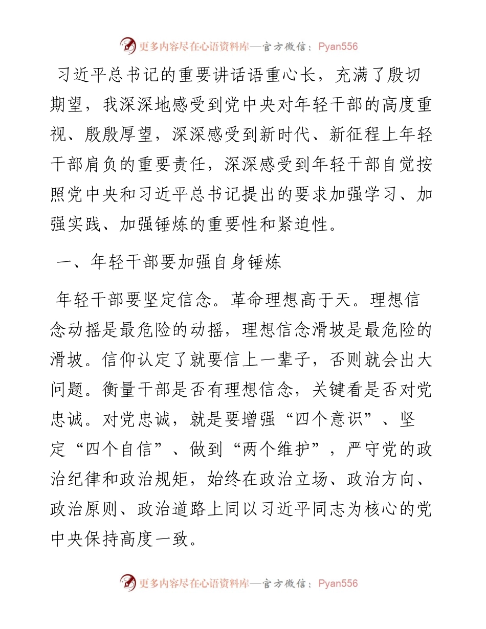 年轻干部健康成长之路——学习习近平总书记在中青年干部培训班上重要讲话.docx_第2页