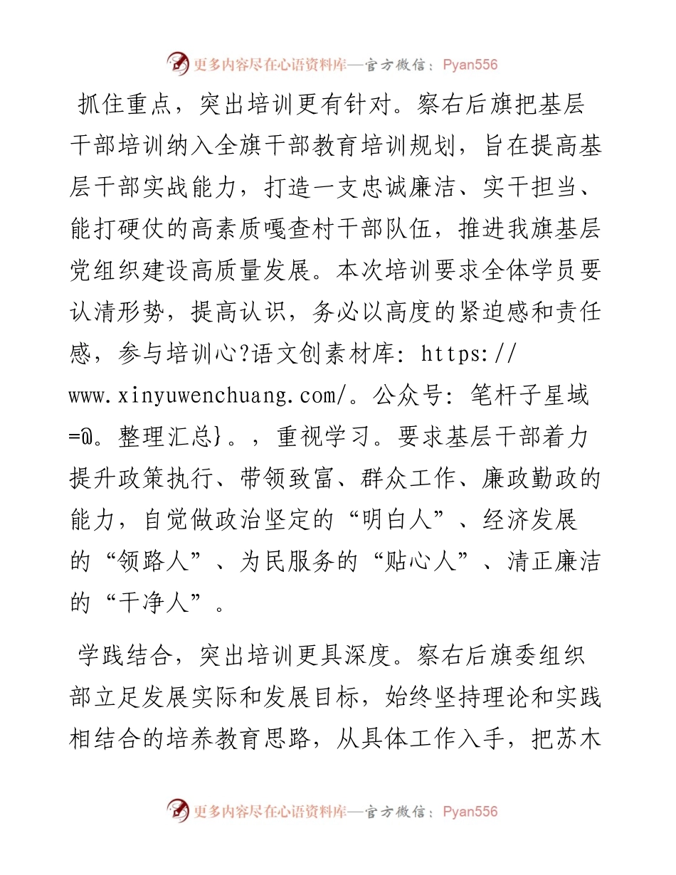 抓实村干部培训，夯实基层战斗堡垒.docx_第2页