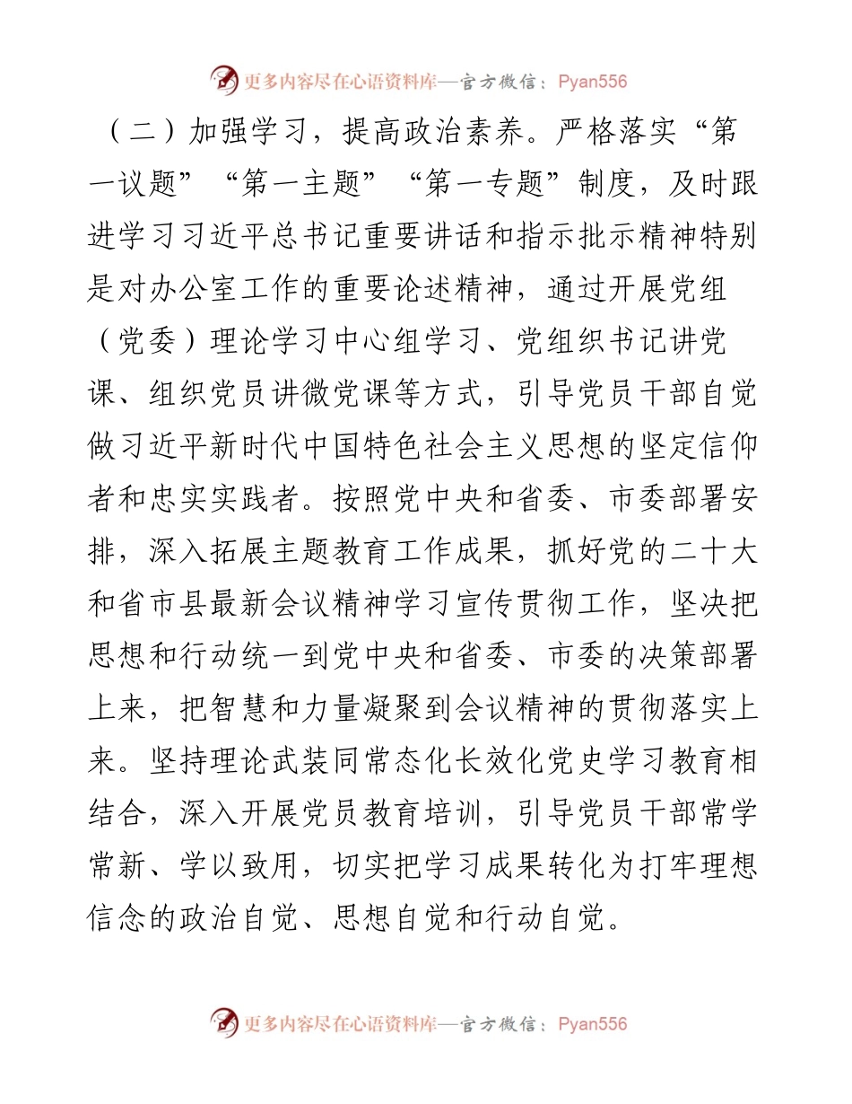 市局办公室2024年党建工作要点.docx_第2页