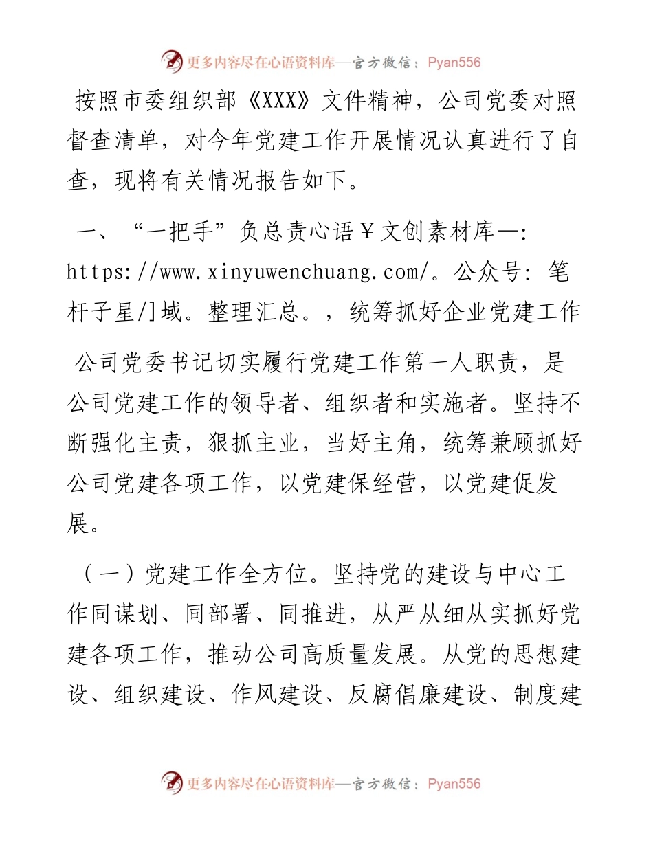 建筑公司党建工作总结.docx_第1页