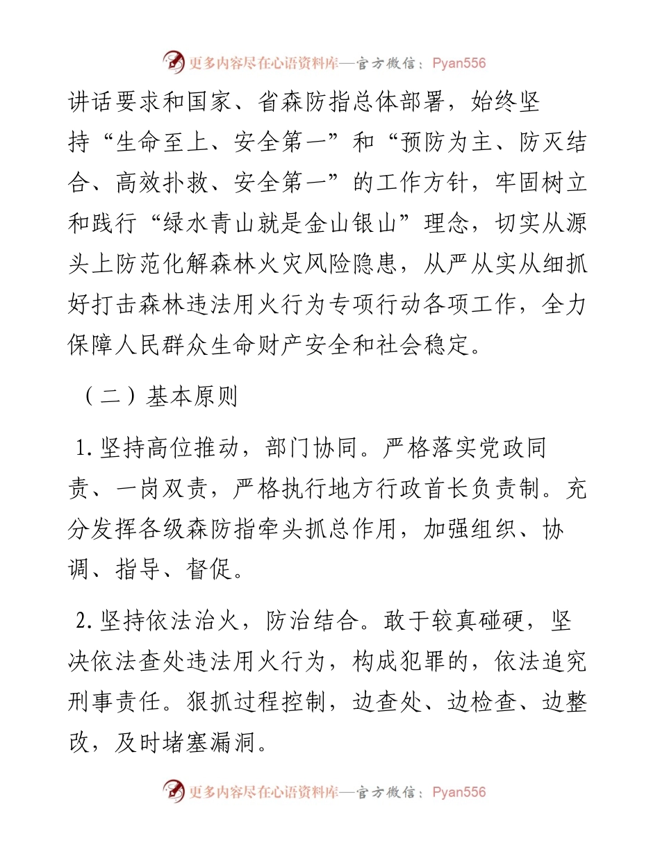 开展打击森林违法用火行为专项行动实施方案（森林防火）.docx_第2页