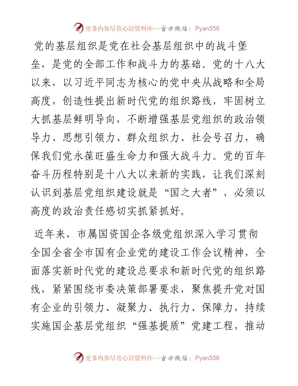 市属国资系统“基层党建提质增效年”行动实施方案.docx_第2页