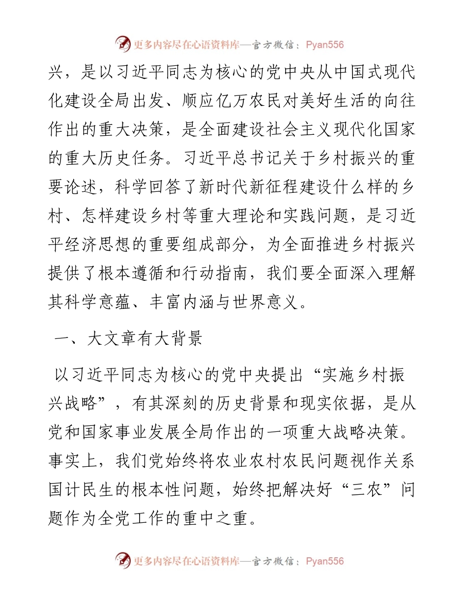 开创新时代乡村振兴工作主题党课.docx_第2页