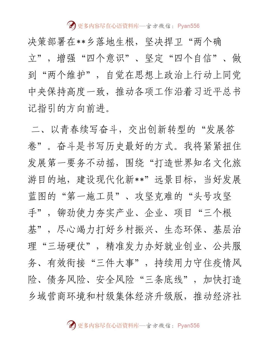 年轻干部座谈会发言提纲（乡镇长）.docx_第2页