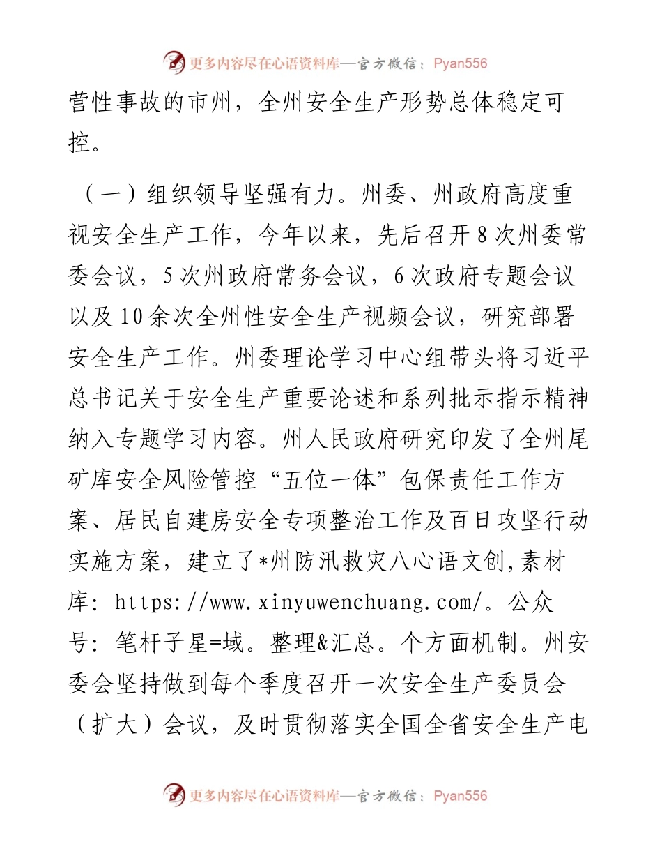 常务副州长在州人民政府第二次全体会议暨全州第三次安全生产委员会电视电话会议上的讲话  .docx_第2页
