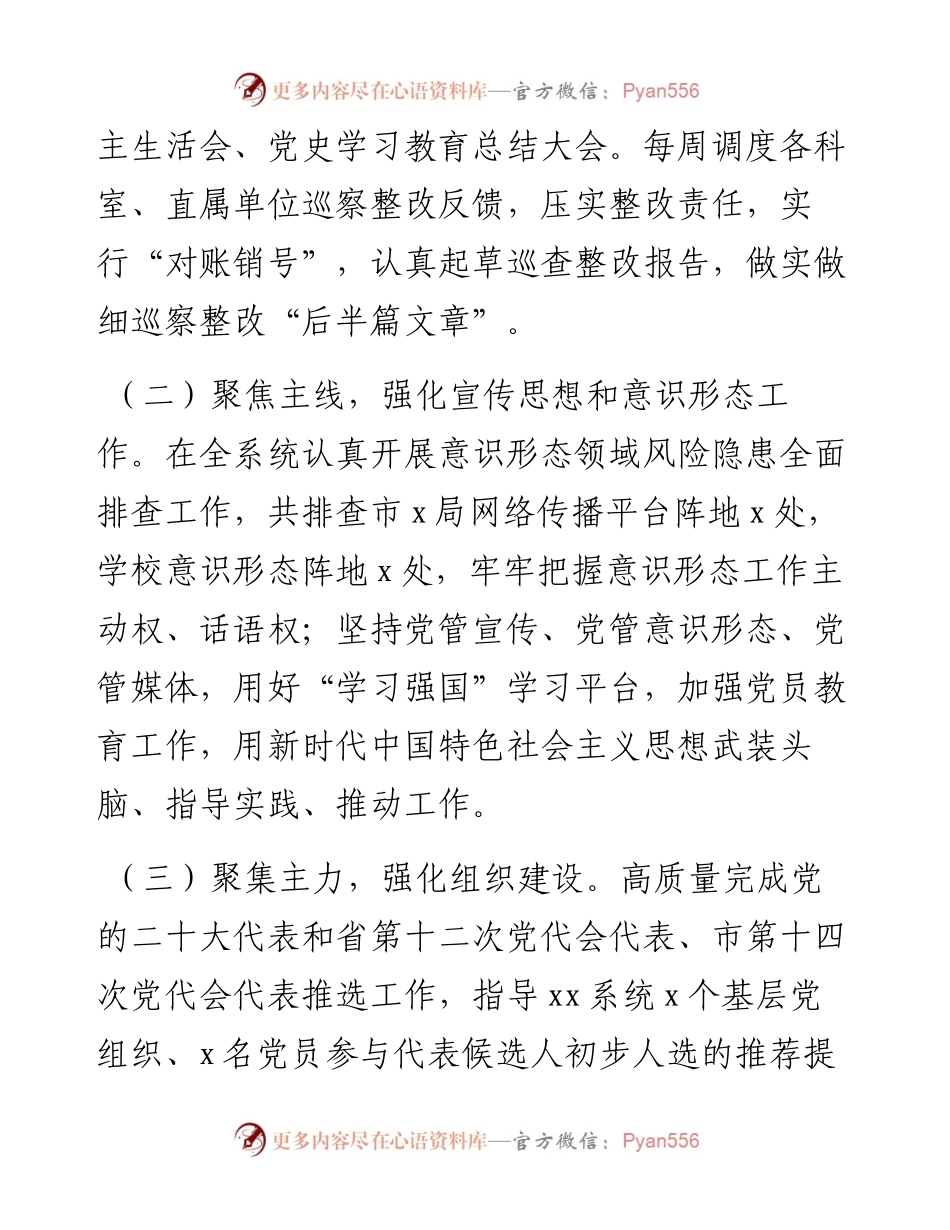 市局第一季度党建工作阶段汇报.docx_第2页