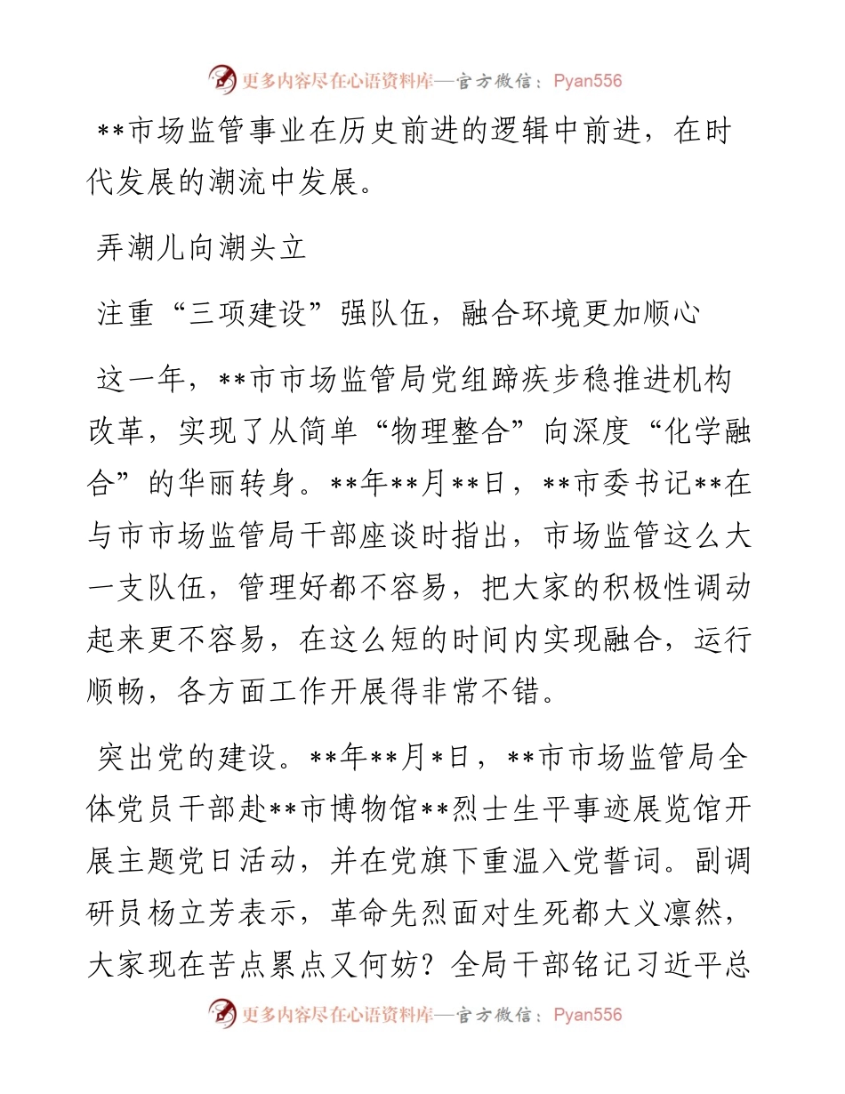 市市场监督管理局成立一周年综述.docx_第2页