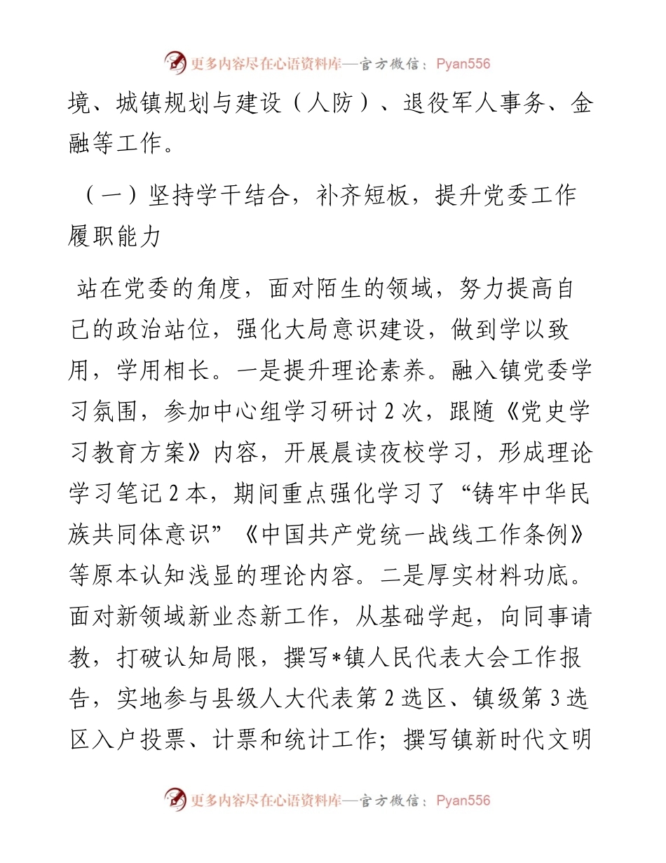 挂职镇党委副书记工作汇报(1).docx_第2页