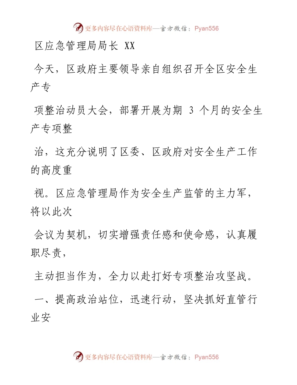 文汇系列1680--城区安全生产专项整治会议发言材料汇编.docx_第2页